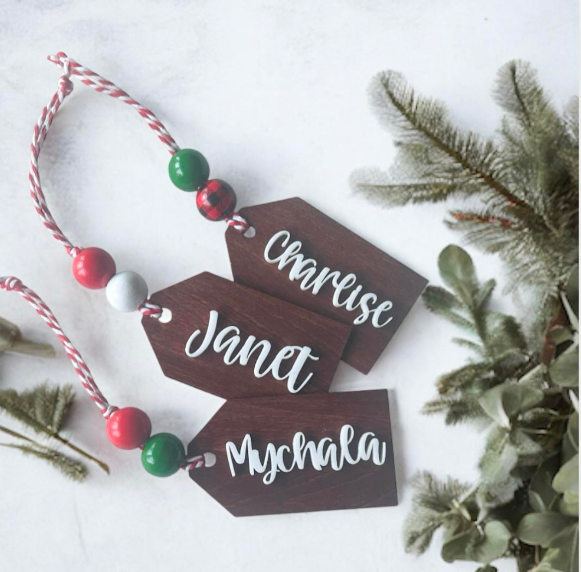 Personalized Wooden Name Gift Tags