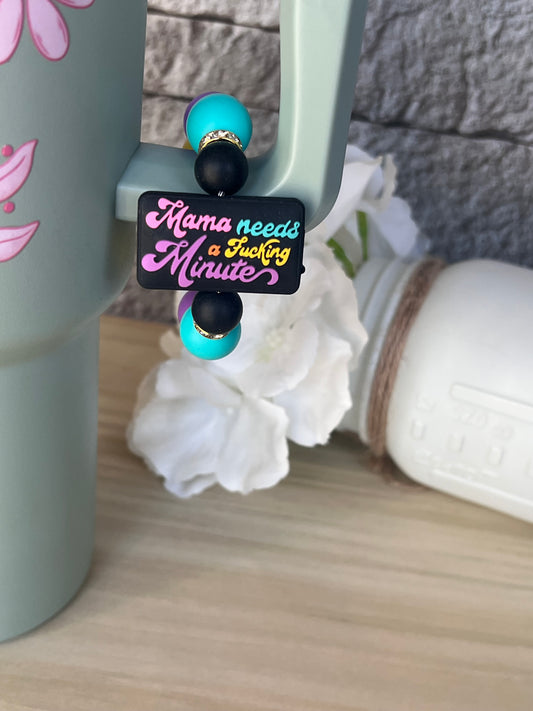 Mama Needs a Break Silicone Beaded Cup Charm